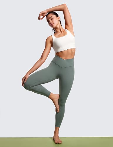 CRZ YOGA Womens Butterluxe Cross Waist Workout Leggings 25 Inches - V Crossover High Waisted Gym Yoga - Image 4
