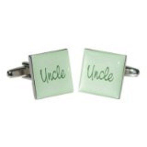 Mancuernillas para Hombre Cuadradas Verde Uncle miniatura 1
