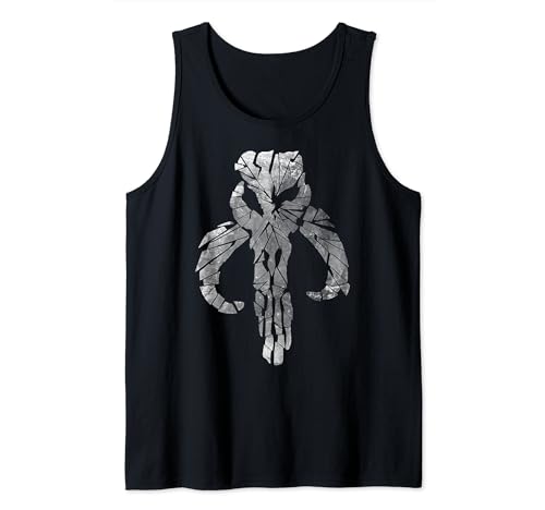 Star Wars Mandalorian Shattered Logo débardeur homme vêtement été coton