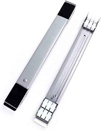 Einziehbare Waschmaschinenbasis mit Rädern Kühlschrankständer Tragbare mobile Basis für verschiedene Haushaltsgeräte, Waschmaschine Kühlschrank Trockner Silber Weiß Rad Cover