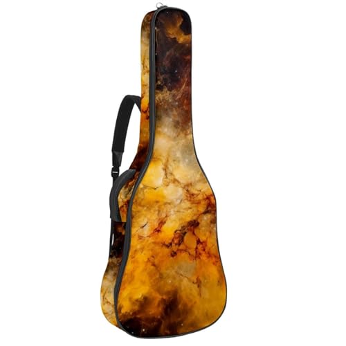 Sac pour guitare acoustique 40-42 pouces housse étanche galaxie jaune