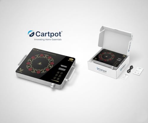 Image of RO PARTS 2200W Infrared Cooktop Stove, Digital Display, Touch Control, Infrared Hot Plate