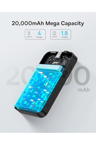 Acaba sin batería con Baseus 20000mAh banco magnético mini 7