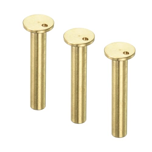 M METERXITY 3 Pack Golf Brass Tip Weight - Carbon Wood Iron Steel Shafts Plug Weight Tip Accessories, Light & Portable, Apply to Golf Club (27.5x8.5-mm, Copper)
