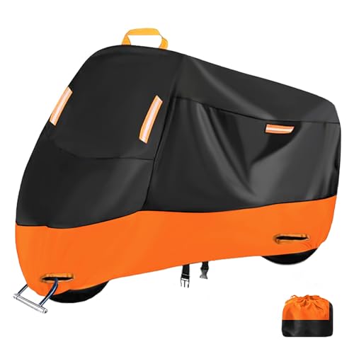 Motorrad Abdeckplane für Yamaha XT 1200 Z Super Tenere 1200 XT1200Z XT1200ZE, Wasserdicht Outdoor Motorradabdeckung Motorrad Schutzhülle Motorrad Garage Zubehör,A