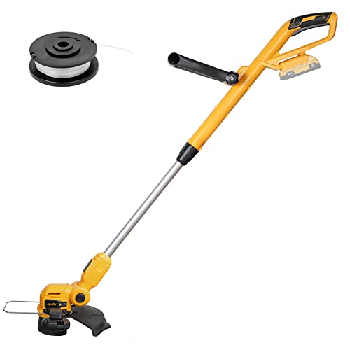 Cordless String Trimmer & Edger For Dewalt 20V Max Battery, Mellif Electric Weed Eater Brushless Weed Wacker W/ 10.2’’ Blade & Auto Line Feed & Safety Lock & Telescopic Shaft (Battery Not Included) #TOP13