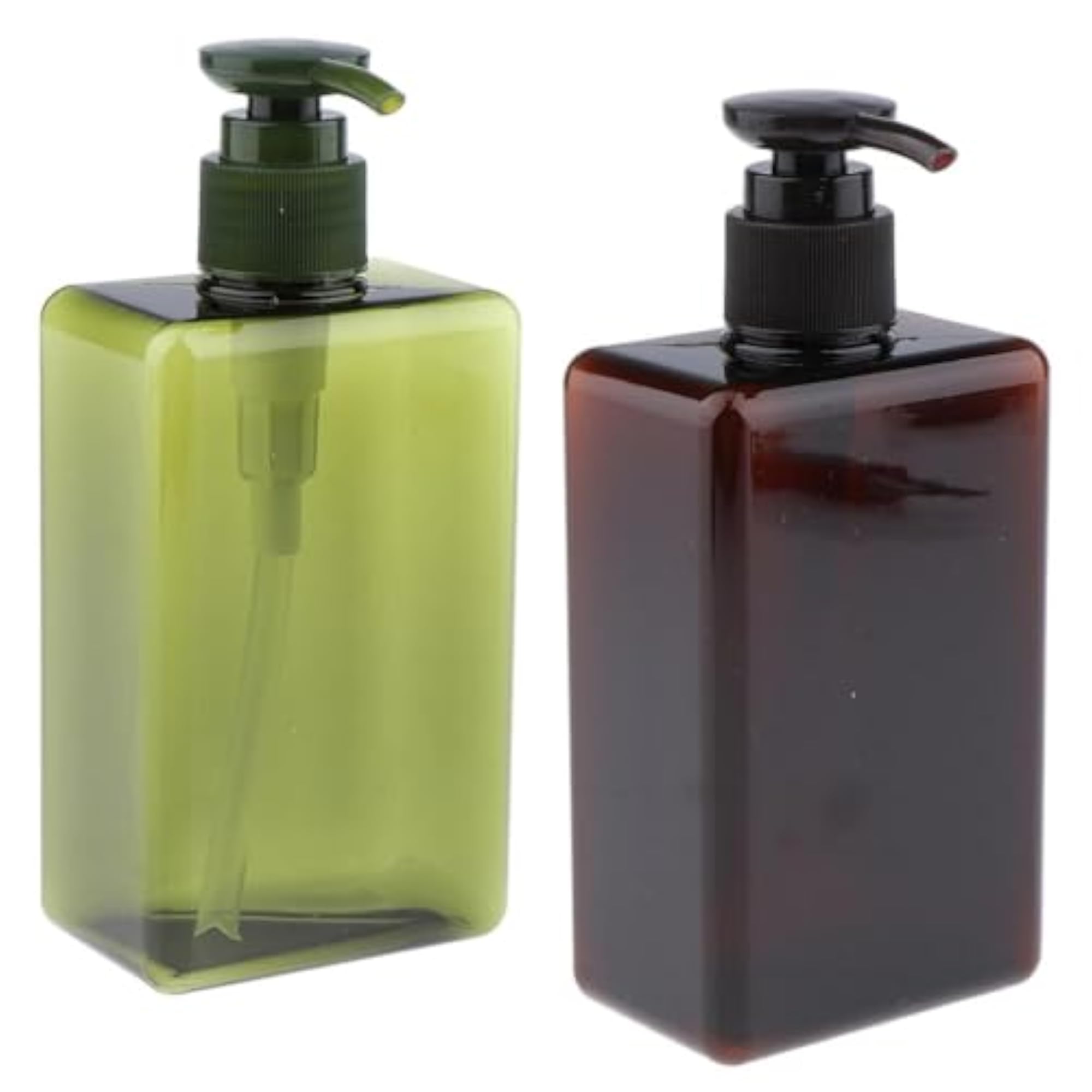 2X Pump Bottles Dispenser, Refillable for Bathroom