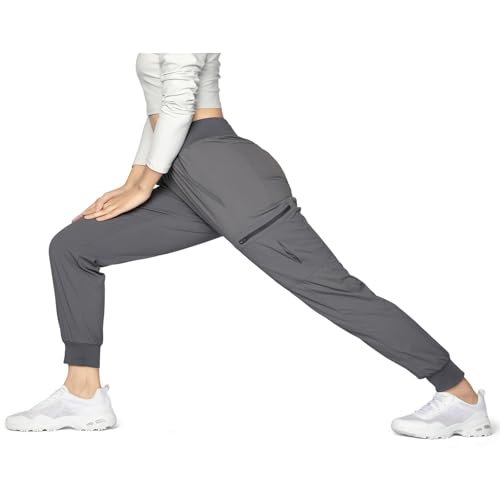 Hiwise Women'S Cargo Joggers Lightweight Quick Dry Hiking Pants Athletic Stretch Travel Casual Outdoor Pants With 7 Pockets  thumb #5