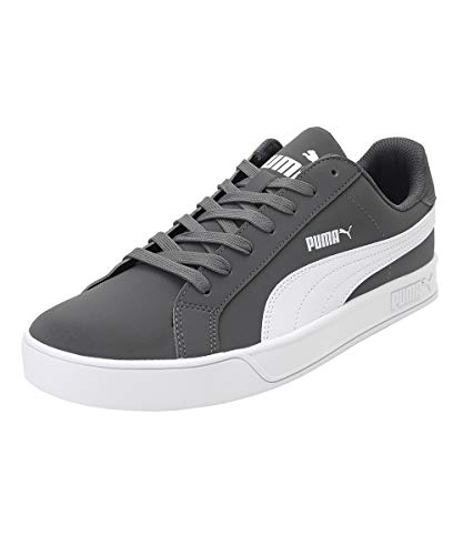 PUMA Smash Vulc, Zapatillas Hombre, Gris Grey Steel Gray White, 46 EU