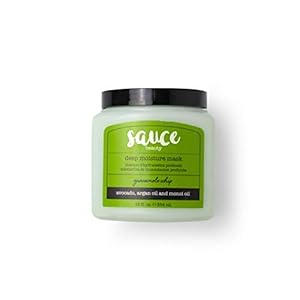 SAUCE BEAUTY Guacamole Whip Hair Mask - Deep Conditioning Hair Mask for All Hair Types w/Avocado, Honey & Argan Oil - 12 Fl Oz Hair Mask for Dry, Damaged & Frizzy Hair (Guacamole)