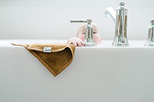 Image of Copper Pearl 6 Ultra Soft Baby Bath Washcloths Premium Large Soft River (Blue /Brown /Green) 11 inch x 11 inch Towels