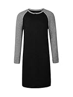 Algopix Similar Product 20 - Mens Cotton Nightshirts Raglan Short