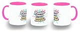 MERCHANDMANIA Taza Rosa frase bonita pueblo fiesta festival celebración color mug