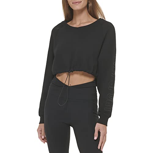 Chaqueta DKNY cuello embudo negra talla L de mujer modelo Dp2t9167