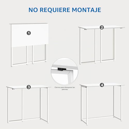 Mesa escritorio plegable para falta de espacio Dripex escritorio pequeño 80x45 cm 7