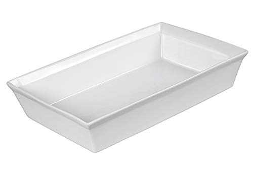 ASA Gratinform 52045017 fuente rectangular de porcelana blanca 2