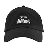 Hanna Roberts Fun Uncle Energy Black Hat | Cap with White Embroidered Letters -  HR Hanna Roberts