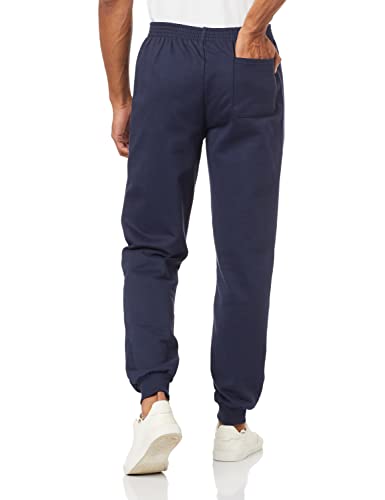 Calça Malwee Tradicional Feito em moletom flanelado masculino, Azul Marinho, XGG