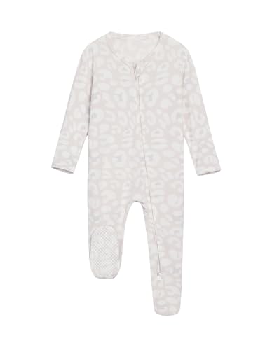 Image of BambooBud Baby Footie Romper Pajamas Unisex Newborn Infant Pjs Soft Rompers Viscose from Bamboo Sleepwear