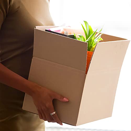 Image of Outus 32 Pack Corrugated Cardboard Boxes, Small, Kraft Color