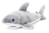 The Petting Zoo Great White Shark Stuffed Animal Plushie, Gifts for Kids, Earth Keeperz Sealife Animals, Zoologee Grey Great White Shark Plush Toy, 16 inches