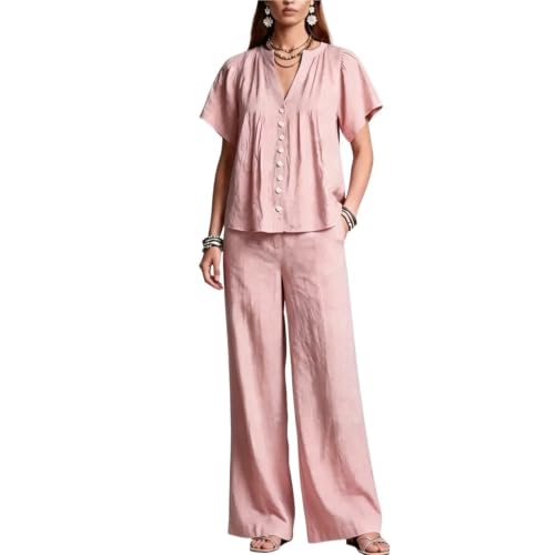 Conjunto de lino para mujer ideal para tus vacaciones de verano y días informales
