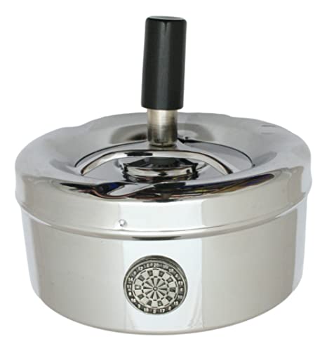 Dart Board Rotary Ashtray Drop Down Button Outdoor Windproof Portable Smokers Gift 98