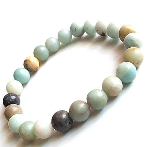 Image of HEALING AND SEMI-PRECIOUS CRYSTAL STONE BRACELET 8 MM ROUND FOR FENSHUI