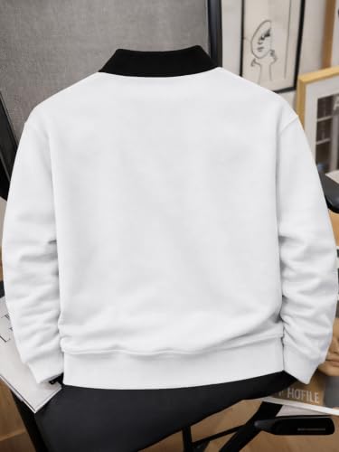 Image of Noble Monk Men's Round Neck Sweatshirt | Casual Long Sleeve Pullover | Regular Fit Winter Wear Top | Stylish Daily Outerwear