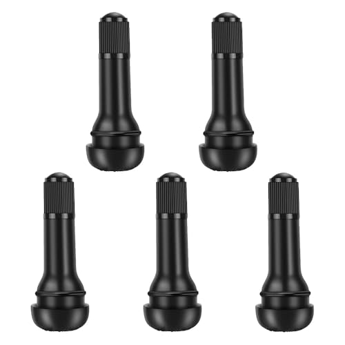 Riseuvo TR414 Tubeless Rubber Snap-in Tire Valve Stems, 5Pcs