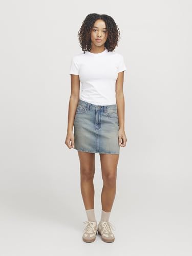 Jupe courte bleu clair vintage à taille moyenne Jack & Jones M - 5