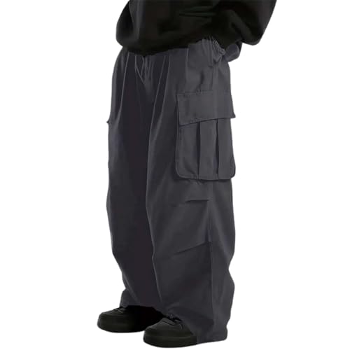 Pantalon de jogging cargo homme en coton ample et confortable à cordon