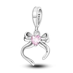 Bow girl heart charm