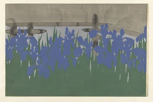 Toile Peinture Murale Iris Kamisaka Sekka 60x90cm pour Salon