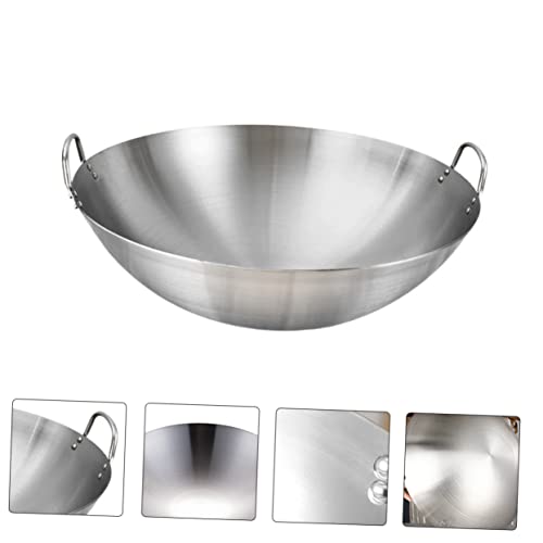 Wok de Acero Inoxidable para Cocina con Doble Mango miniatura 6