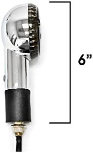 Motorcycle 4pcs Smoke Front and Rear Chrome Turn Signals Indicators Blinkers Lights Round Chrome Turn Signals Blinkers Compatible with Suzuki Honda Kawasaki Yamaha Scooters