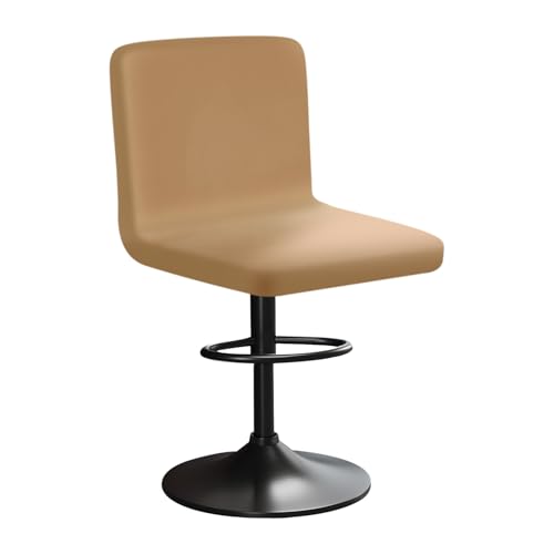 HuaLiSiJi Funda Terciopelo para Taburete de Bar Funda de Silla Taburete de Barra Fundas Elásticas para Sillas, Tela de Lujo, Textura Suave, Resistente a Las Arrugas, Lavable (1, Kaqi)
