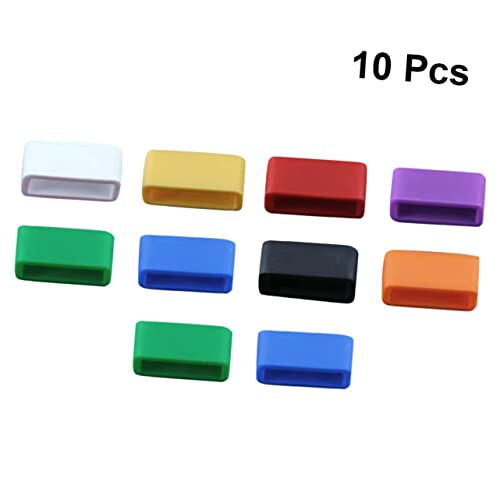 Homoyoyo 20 Pcs Watchband Accessories Silicone Watch Bezel Random Color Watchband Accessory Watchband3