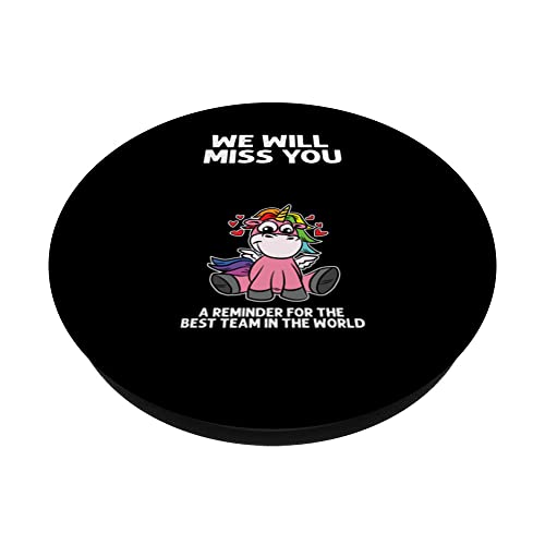 Collègue faisant ses adieux, tu vas nous manquer PopSockets PopGrip Interchangeable – vue 2