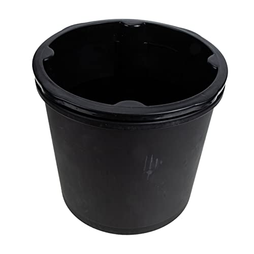 YARNOW Secchio per Coltivazione di Patate e Vaso per Piantare Patate Dolci Fondo Scanalato, 29 Cm Altezza, Nero, Design Traspirante per Giardinaggio e Crescita Sana delle Radici