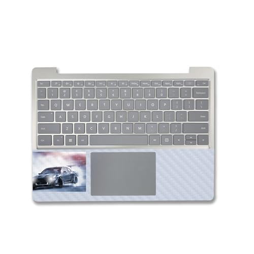 Image of MightySkins Carbon Fiber Skin Compatible with Microsoft Surface Laptop Go 3 (2023) Full Wrap Kit - Drift | Protective, Durable Textured Carbon Fiber Finish | Made in The USA
