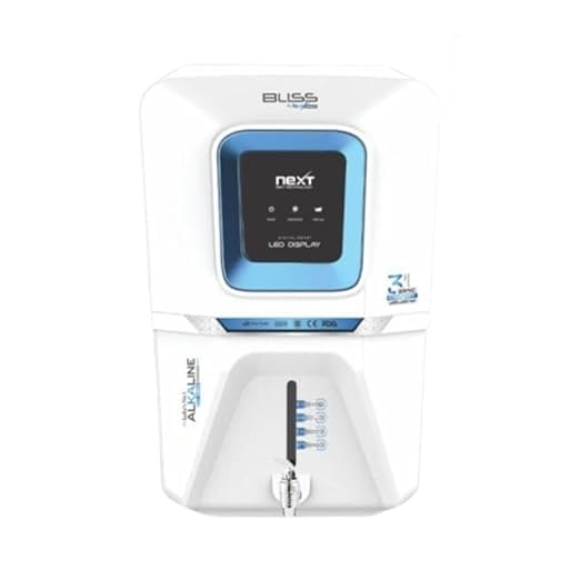BLISS Water Purifier, Mineral Plus (RO + UV + TDS + Copper Alkaline) (WHITE BLUE)