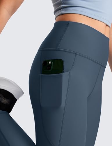 CRZ YOGA Girls Thermal Fleece Lined Athletic Leggings Water Resistant High Waist Warm Winter Kids Lounge Pants Side Pockets3