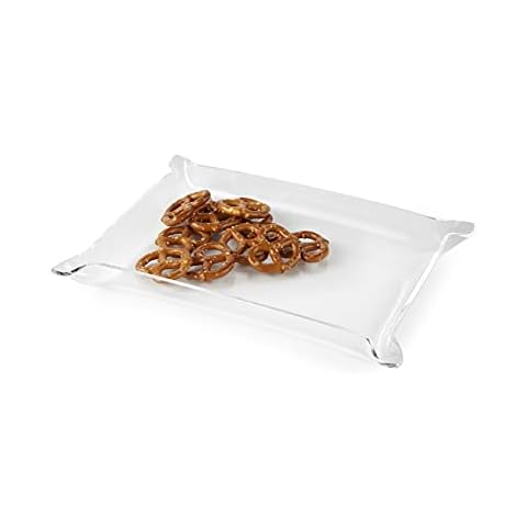 Huang Acrylic Clear Elegant Valet Tray Pack of 6 (Small) Cover
