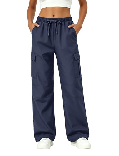 Best Boots for Baggy Pants: Finding Your Perfect Fit 14 keriffe Women's Cargo Pants with Pockets Lightweight Baggy Hiking Pants Casual Travel Navy Blue