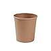 BIOZOYG Bio Pappbecher Speisebecher Kraft-Karton Becher braun I Kompostierbare Becher Suppen-Becher to Go Eisbecher Pappe I 25 Bio Einweg-Becher biologisch abbaubar 400 ml