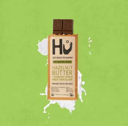 Hu Grass-Fed Milk Chocolate Bars Hazelnut Butter | Natural Ingredients, Organic Milk, Gluten Free, Paleo, Non Gmo, Fair Trade Delicious Chocolate | 6 Pack | 2.1Oz Each #TOP1