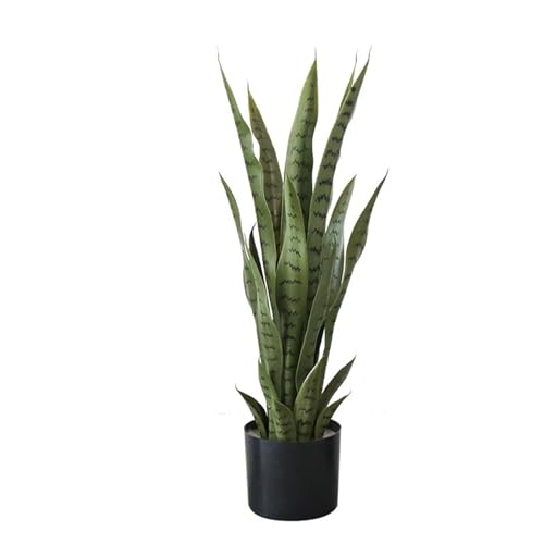 Zstar Sansevieria - Pianta artificiale di serpente in vaso, grande 70 cm, ideale per casa, soggiorno, camera da letto, ufficio, giardino, verde