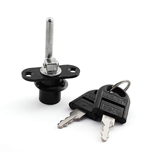 Preisvergleich Produktbild JCBIZ Zylinderschloss für Schubladen, Schrank, Schreibtisch, Tisch, Büro, Tisch, Vorne, Aktivitätsverbindung, 1 Schloss, 3 Schubladen, Sicherheit, Möbel-Hardware 1x Black