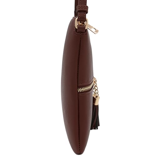 Image of Lightweight Medium Crossbody Bag with Tassel